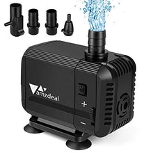 Carica l&#39;immagine nel visualizzatore di Gallery, Amzdeal Mini Pompa Acqua Sommergibile Ultra-Silenzioso 15W 1500L/H - Ilgrandebazar