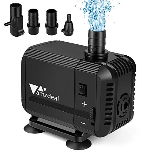 Amzdeal Mini Pompa Acqua Sommergibile Ultra-Silenzioso 15W 1500L/H - Ilgrandebazar