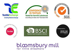 Bloomsbury Mill - Confezione da 6 teli quadrati in mussola - 100% puro... - Ilgrandebazar