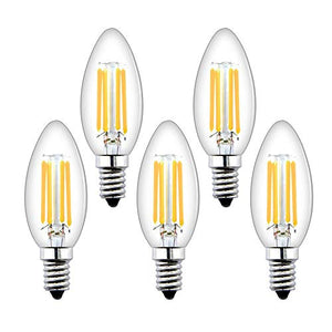 Bonlux E14 Lampadine a Candela LED Dimmerabili C35 Dimmerabile, Bianco Caldo - Ilgrandebazar
