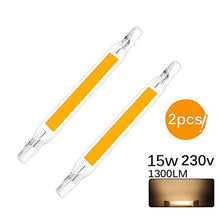 Carica l&#39;immagine nel visualizzatore di Gallery, Konesky Lampadine a LED R7S, 230 V Non Dimmerabile 15w Bianco Caldo 118mm