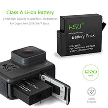 Carica l&#39;immagine nel visualizzatore di Gallery, HSU - Batteria e caricatore doppio compatibile per Gopro Hero Per 5 6 7