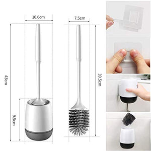 AMAYGA Scopino,Scopino e Supporto per Toilette,Set di Spazzole WC in...