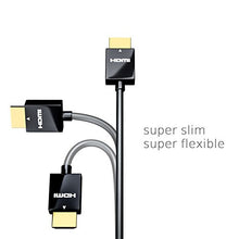 Carica l'immagine nel visualizzatore di Gallery, deleyCON 0,5m Cavo HDMI SLIM ad Alta Velocità con Ethernet 0,5 metri, Nero