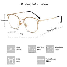 Carica l'immagine nel visualizzatore di Gallery, SOJOS Montatura Occhiali da Vista Donna Vintage C6 Oro Telaio/ Bordo - Ilgrandebazar
