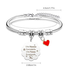 Carica l'immagine nel visualizzatore di Gallery, Bracciale Nonna, Regalo Nonna, Regalo Nonna Compleanno, Nonna Idee Regalo, Regalo Festa Della Nonna, Regali Per Nonna Regalo Pensione Nonna Personalizzati, Regalo Nonna Natale