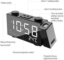 Carica l'immagine nel visualizzatore di Gallery, Orologi a proiezione per camere da letto e viaggi - Orologio soffitto con...
