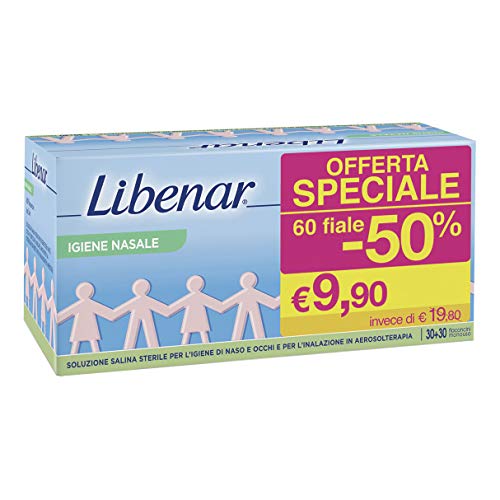 Libenar Flaconcini Soluzione Fisiologica Salina, Isotonica Sterile per la... - Ilgrandebazar