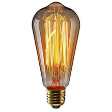Carica l&#39;immagine nel visualizzatore di Gallery, KINGSO Lampadina Edison E27 con Incandescenza Vintage ST64 60W 220V 1 Pack - Ilgrandebazar