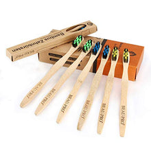 Carica l&#39;immagine nel visualizzatore di Gallery, Spazzolini di bambù,6 pz Spazzolino Bamboo,Riutilizzabili,Naturale e White02 - Ilgrandebazar