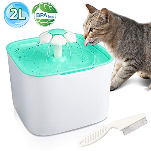 Gifort Fontana di Acqua per Animali Domestici, Fontanella d'Acqua Gatti...