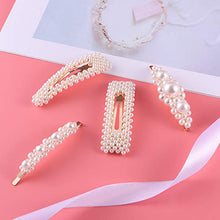 Carica l&#39;immagine nel visualizzatore di Gallery, Lurrose, fermagli per capelli con perle, modello semplice e alla moda,... - Ilgrandebazar