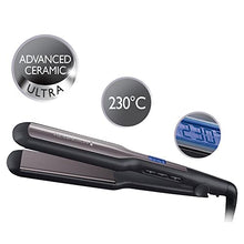 Carica l&#39;immagine nel visualizzatore di Gallery, Remington Piastra per capelli, Larga, ideale capelli lunghi e folti, blocco temperatura, Display digitale, 150-230°C, piastre oscillanti, Rivestimento in ceramica Ultra, S5525