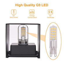 Carica l&#39;immagine nel visualizzatore di Gallery, OOWOLF Lampada a Parete Esterno IP65 2 Pezzi LED Impermeabile, Nero-2