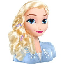 Carica l'immagine nel visualizzatore di Gallery, JP Disney FRND2000 Styling Frozen 2 Elsa, Basic Hair Styling Head, 17 Hair Accessories Included, Toy for Children from 3 Years of Age ,Black