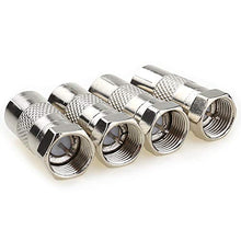 Carica l'immagine nel visualizzatore di Gallery, JEEUE 4PCS Presa femmina RF a tipo F Convertitore adattatore TV f - F m -4P
