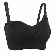 Carica l'immagine nel visualizzatore di Gallery, AMOURRI Reggiseno Donna da Allattamento Senza Cuciture e con XL, 3pcs (Negro) - Ilgrandebazar