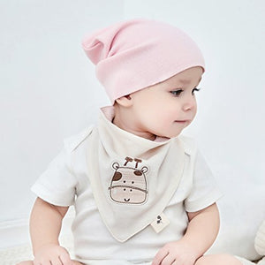 Neutrale organico bambino bavaglini bandana neonato per ragazzi e ragazze 4...