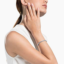 Carica l'immagine nel visualizzatore di Gallery, Swarovski Bracciale Tennis, Cristallo Bianco, Rodiato, da Donna - Ilgrandebazar