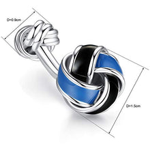 Carica l&#39;immagine nel visualizzatore di Gallery, HONEY BEAR Nodo Gemelli da Polso Uomo - Camicia Acciaio per Matrimonio... - Ilgrandebazar