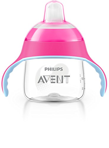 Philips Avent SCF751/07 Tazza con Beccuccio Morbido e Valvola 200 ml, Rosa - Ilgrandebazar