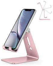 Carica l'immagine nel visualizzatore di Gallery, OMOTON Supporto Regolabile per Telefono, Stand Scrivania Oro rosa