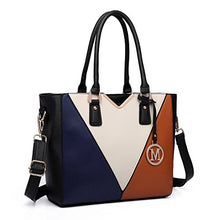 Carica l&#39;immagine nel visualizzatore di Gallery, Miss Lulu Nuova Moda Elegante Borsa in Pelle PU Donna Borse a Marrone