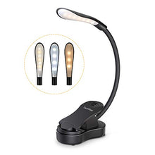 Carica l&#39;immagine nel visualizzatore di Gallery, Luce lettura libro notturna, TechRise lampada con pinza 4 grande LED e 3... - Ilgrandebazar