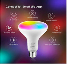 Carica l&#39;immagine nel visualizzatore di Gallery, Lampadine Alexa Lampadina Smart Led E27,Dimmerabile Multicolor RGBCW...