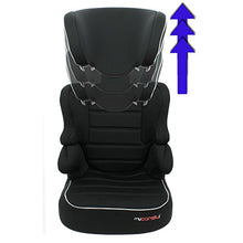Carica l&#39;immagine nel visualizzatore di Gallery, Mycarsit Nania schienale alto – Seggiolino auto per bambini, da 9 a 36 Grey - Ilgrandebazar