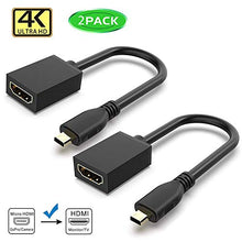 Carica l'immagine nel visualizzatore di Gallery, Cavo Micro HDMI a HDMI,GANA Adattatore Maschio a a - Ilgrandebazar