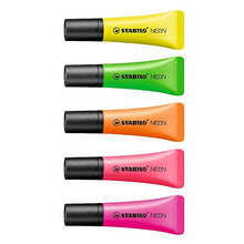 Carica l&#39;immagine nel visualizzatore di Gallery, Evidenziatore - STABILO NEON - Retina da 5 Giallo/Arancio/Rosa/Verde/Magenta - Ilgrandebazar