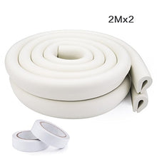 Carica l'immagine nel visualizzatore di Gallery, Vicloon Protezioni per Bordi, 2M * 2 Set Simpatico Rullo Latte Bianco(2M*2)
