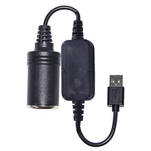 Carica l&#39;immagine nel visualizzatore di Gallery, USB a maschio a 12 V auto presa accendisigari femmina convertitore