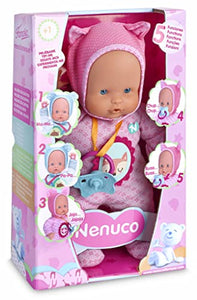 Nenuco Soft - 5 Funzioni, Come Un Vero Bimbo: Piange, Ride Dice Mamma e Papà, Fa I Suoni Del Ciuccio E Può Mettere Il Dito In Bocca , Rosa, Famosa, 700014781