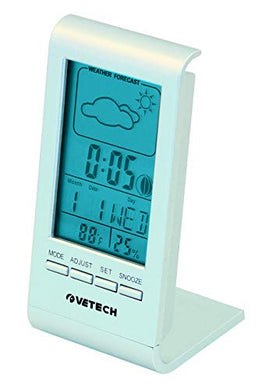 Vetech Cosy Stazione Meteo 7 funzioni, Grigio, 1.6x0.6x2.1 cm