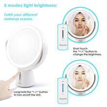 Carica l&#39;immagine nel visualizzatore di Gallery, Auxmir Specchio Trucco LED Ingranditore 10X/1X a Doppia Faccia 19cm