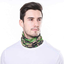 Carica l'immagine nel visualizzatore di Gallery, Gwolf Sciarpa Tubo Uomo Donna Maschera Sportiva, verde mimetico