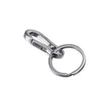 Carica l'immagine nel visualizzatore di Gallery, Ericotry 50pz rotondo in acciaio INOX piatto portachiavi 3,5 cm, Silver - Ilgrandebazar