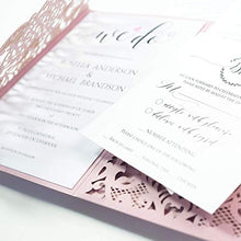 Carica l&#39;immagine nel visualizzatore di Gallery, Apribile taglio laser inviti matrimonio fai da te partecipazioni matrimonio... - Ilgrandebazar
