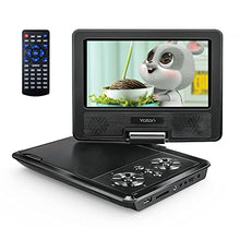 Carica l&#39;immagine nel visualizzatore di Gallery, YOTON Lettore DVD portatile da 9,5&quot; per bambini con schermo girevole HD da 7,5&quot;, con altoparlante stereo, 1.8m Caricatore per Auto, scheda Sync TV/USB/SD [Blu-ray non supportata]