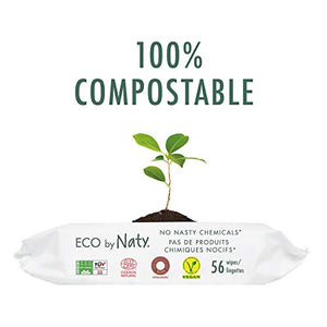 Eco By Naty 245012 Salviettine senza Profumo, Senza profumo (672 unità) - Ilgrandebazar