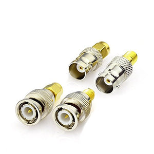 Eightwood Adattatore SMA Kit Antenna da a BNC 4 tipo BNCP-SMAP