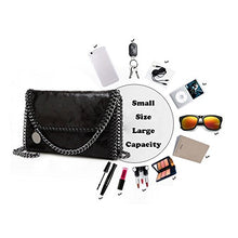 Carica l&#39;immagine nel visualizzatore di Gallery, Valleycomfy Borsa da donna a tracolla elegante a Nero