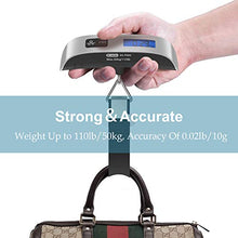 Carica l'immagine nel visualizzatore di Gallery, Bilancia Digitale, Dr.meter Pesa Bagaglio Valigie 50kg/110lb con Sensore di...