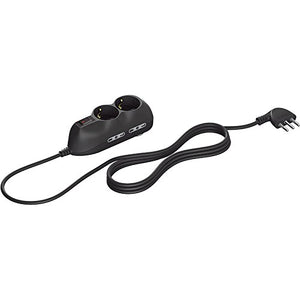 BTicino 3695GB Multipresa Compatta Slot6 con Interruttore Luminoso Nero - Ilgrandebazar