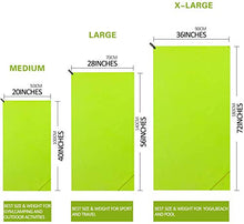 Carica l&#39;immagine nel visualizzatore di Gallery, Eono by Amazon - Asciugamano in Microfibra, XXL - 200cm x 100 cm, Verde