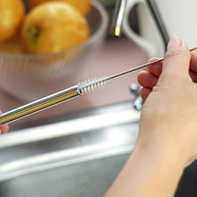 Carica l&#39;immagine nel visualizzatore di Gallery, HOOMEE Cannucce in Acciaio Inox Riutilizzabili (Set da 8), Formato Famiglia - Ilgrandebazar