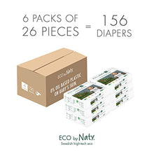 Carica l&#39;immagine nel visualizzatore di Gallery, Eco by Naty, Pannolino ecologico premium a base vegetale Taglia 4 (156 Unità)