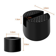 Carica l&#39;immagine nel visualizzatore di Gallery, 2 Pezzo Universale Tampone Martinetto idraulico in Gomma per Cric nero - Ilgrandebazar